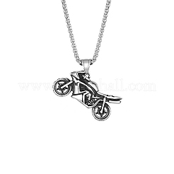 Motorcycle Alloy Pendant Necklace&nbsp;FS-WGFC55A-05
