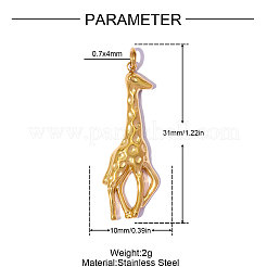 304 Stainless Steel Pendants&nbsp;SA-OY002-60G