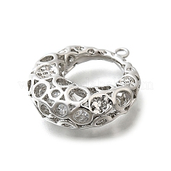 Brass with Cubic Zirconia Pendants&nbsp;KK-E792-10P