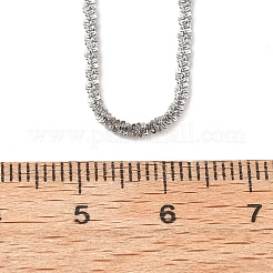 2MM 304 Stainless Steel Link Chain Necklaces for Women&nbsp;NJEW-B131-10P