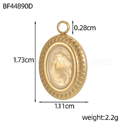 304 Stainless Steel Pendants&nbsp;STAS-OY012-17G
