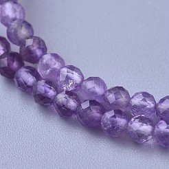 Natural Amethyst Beaded Necklaces&nbsp;NJEW-K114-A-A21