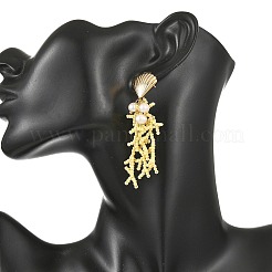 Glass Seed Beaded Stud Earrings for Women&nbsp;EJEW-MZ00781-02