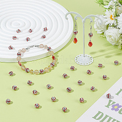 20Pcs Handmade Polymer Clay Rhinestone Beads&nbsp;CLAY-OC0001-12A