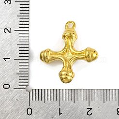 Natural Amethyst & 304 Stainless Steel Cross Pendants&nbsp;STAS-H221-01G-07