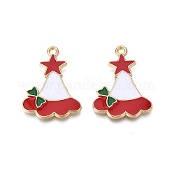 Rack Plating Alloy Enamel Charms&nbsp;ENAM-N055-160