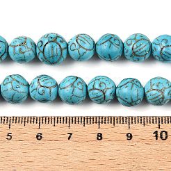 Synthetic Turquoise Beads Strands&nbsp;UNKW-T001-01A