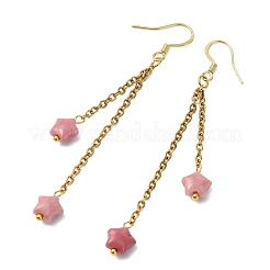 Star Natural & Synthetic Mixed Stones Earrings for Women&nbsp;EJEW-JE07130