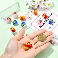 12Pcs 4 Colors Imitation Jade Glass Beads&nbsp;GLAA-CJ0002-97