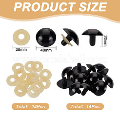 14Pcs Resin Safety Eyes&nbsp;DIY-FH0007-21C