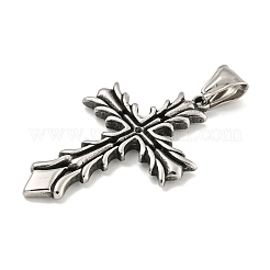 316 Surgical Stainless Steel Pendants Rhinestone Setting&nbsp;STAS-E212-111AS
