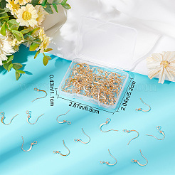 100Pcs Long-Lasting Plated Brass French Earring Hooks&nbsp;KK-CN0001-80