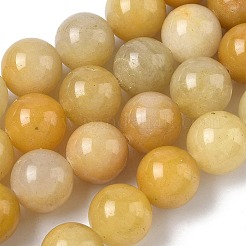 Natural Topaz Jade Beads Strands&nbsp;G-F818-A02-14mm-02