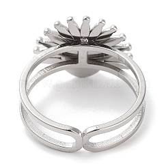 Ion Plating(IP) 304 Stainless Steel Ring&nbsp;RJEW-B059-01P-01