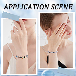 48Pcs 6 Colors Minimalist Spring Chains Stretch Bracelets Set&nbsp;TWIR-SC0001-01