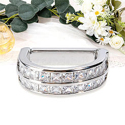 Alloy Pave Clear Cubic Zirconia Men's Tie Clips&nbsp;FIND-WH20043-070P