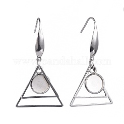 Non-Tarnish Stainless Steel Dangle Earrings&nbsp;AJEW-JB00503-M