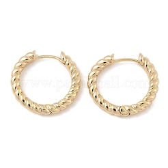 Brass Hoop Earrings&nbsp;EJEW-D320-22G