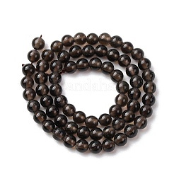 Natural Smoky Quartz Beads Strands&nbsp;G-Z116-A03-3mm