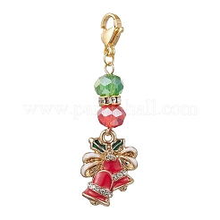 10Pcs Christmas Alloy Enamel Pendant Decorations&nbsp;HJEW-JM02534