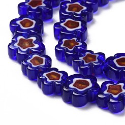 Handmade Millefiori Glass Bead Strands&nbsp;X-LAMP-J035-10mm-50