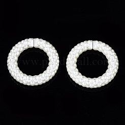 CCB Plastic Imitation Pearl Linking Rings&nbsp;CCB-Q091-013