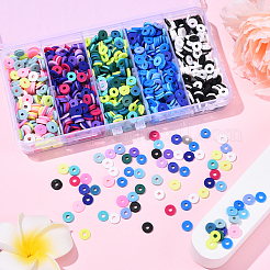 50G 5 Colors Handmade Polymer Clay Beads&nbsp;CLAY-YW0002-28
