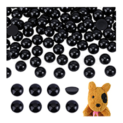 Acrylic Half Round Beads&nbsp;OACR-PH0004-63B