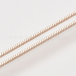 Brass Square Snake Chain Necklace Making&nbsp;X-MAK-T006-10A-RG