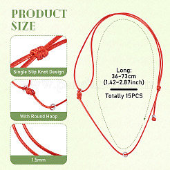 Waxed Polyester Cord Necklaces&nbsp;NJEW-TAC0022-01