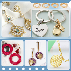 2Sets Brass Keychain Clasps&nbsp;KK-BC0014-47B