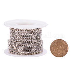 Brass Rhinestone Strass Chains&nbsp;CHC-T001-SS6-01S