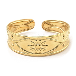304 Stainless Steel Cuff Bangles&nbsp;BJEW-P302-08G