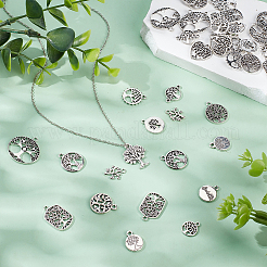 84Pcs 14 Styles Tibetan Style Pendants and Links&nbsp;TIBEP-ME0001-17