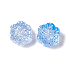Electroplated Glass Beads&nbsp;GLAA-G090-01L