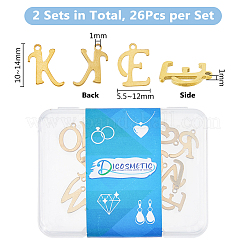 2 Sets 201 Stainless Steel Charms&nbsp;STAS-DC0015-87G