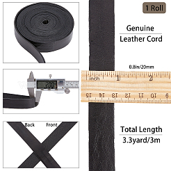 Flat Cowhide Leather Cord&nbsp;WL-GF0001-08A-01