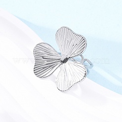 304 Stainless Steel Cuff Rings&nbsp;RJEW-D306-19P