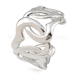 Hollow 304 Stainless Steel Cuff Bangles for Women&nbsp;BJEW-P370-04P