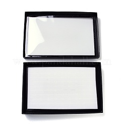 100 Slot Rectangle Cardboard Jewelry Ring Boxes&nbsp;RDIS-F004-01B