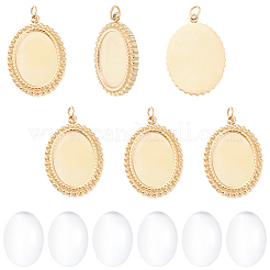 DIY Oval Pendant Making Kit&nbsp;DIY-BBC0003-12