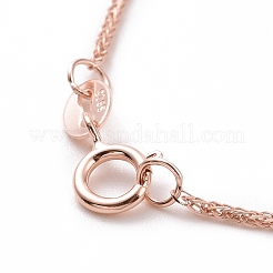 925 Sterling Silver Wheat Chains Necklace for Women&nbsp;STER-I021-07RG