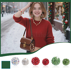 120Pcs Pave Disco Ball Beads&nbsp;RB-AR0001-26
