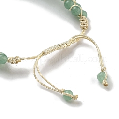 Natural Green Aventurine Braided Round Bead Bracelets&nbsp;BJEW-K251-06G