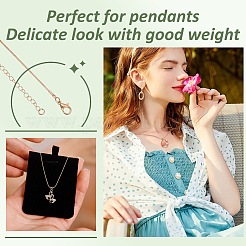 12Pcs 2 Style Brass Round Snake Chain Necklaces Set&nbsp;MAK-NB0001-17