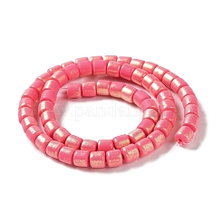 Spray Painted Handmade Polymer Clay Beads Strands&nbsp;CLAY-F004-A