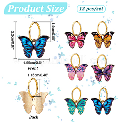 Printed Alloy Enamel Pendants&nbsp;PALLOY-PH01614