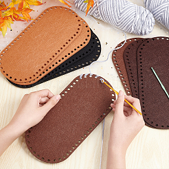8Pcs 4 Colors Oval Felt Fabric&nbsp;DIY-PH0009-23