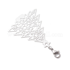 Christmas Tree 201 Stainless Steel Pendant Decorations&nbsp;HJEW-JM02866