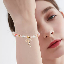 6Pairs 2 Colors Brass Micro Pave Clear Cubic Zirconia Pendants&nbsp;KK-BBC0014-44
